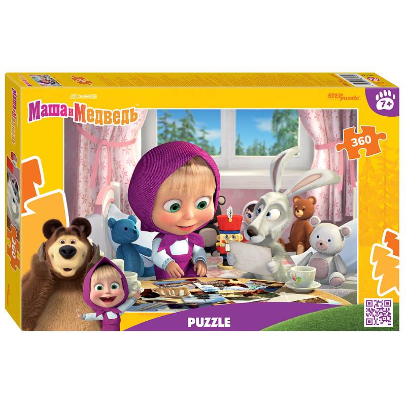 Мозаика "puzzle" 360 "Маша и Медведь (нов.)" (Анимаккорд)
