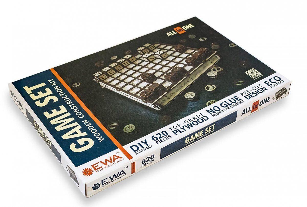Конструктор деревянный 3D EWA Gameset Игровой набор
